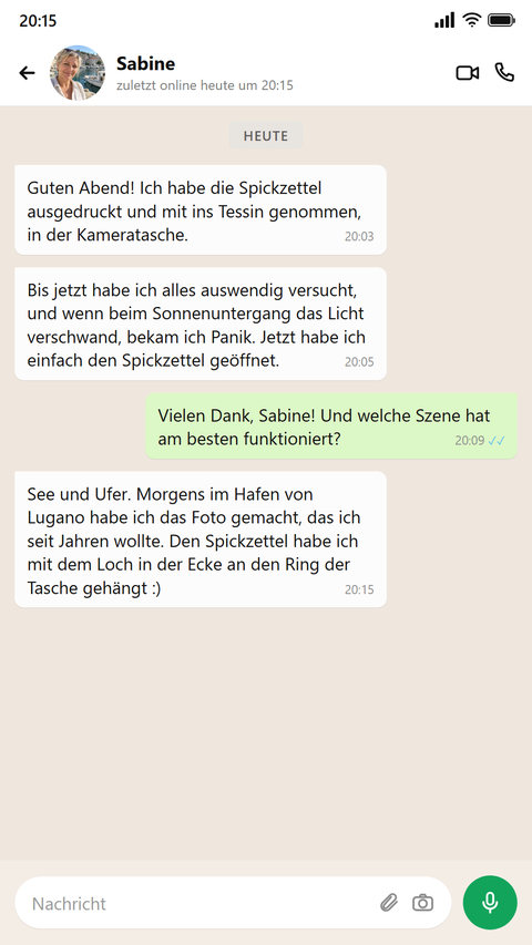 Jemand hat die Spickzettel ausgedruckt und in der Tasche in die Ferien mitgenommen